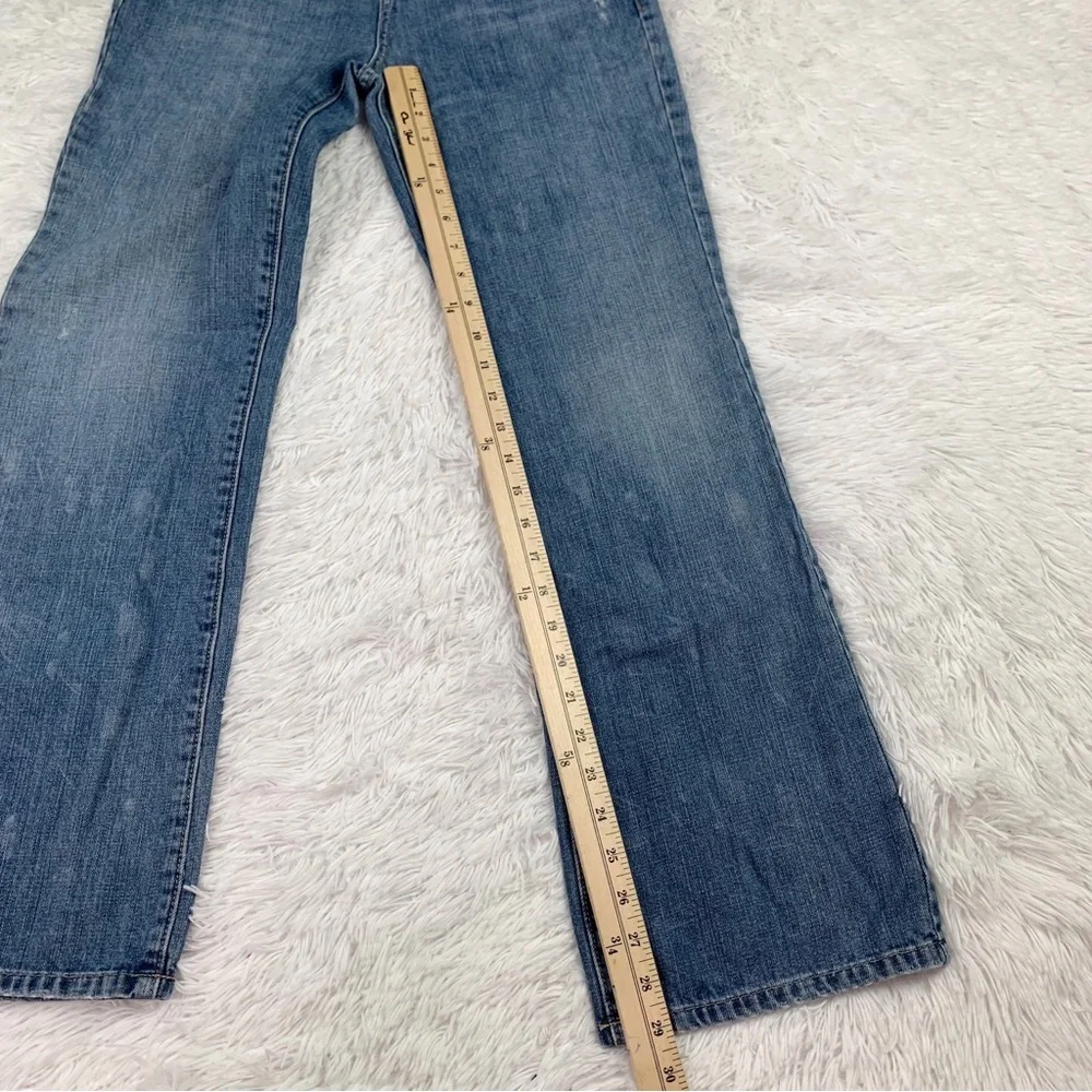 American Eagle women size 4 Short low rise original‎ 77 jeans in blue